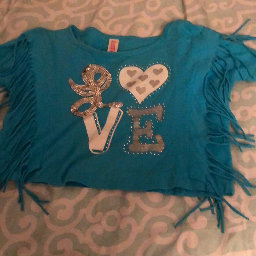 Girls fringed shirt
